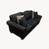 Bob's Discount Furniture Blue 2 Seater Sofa