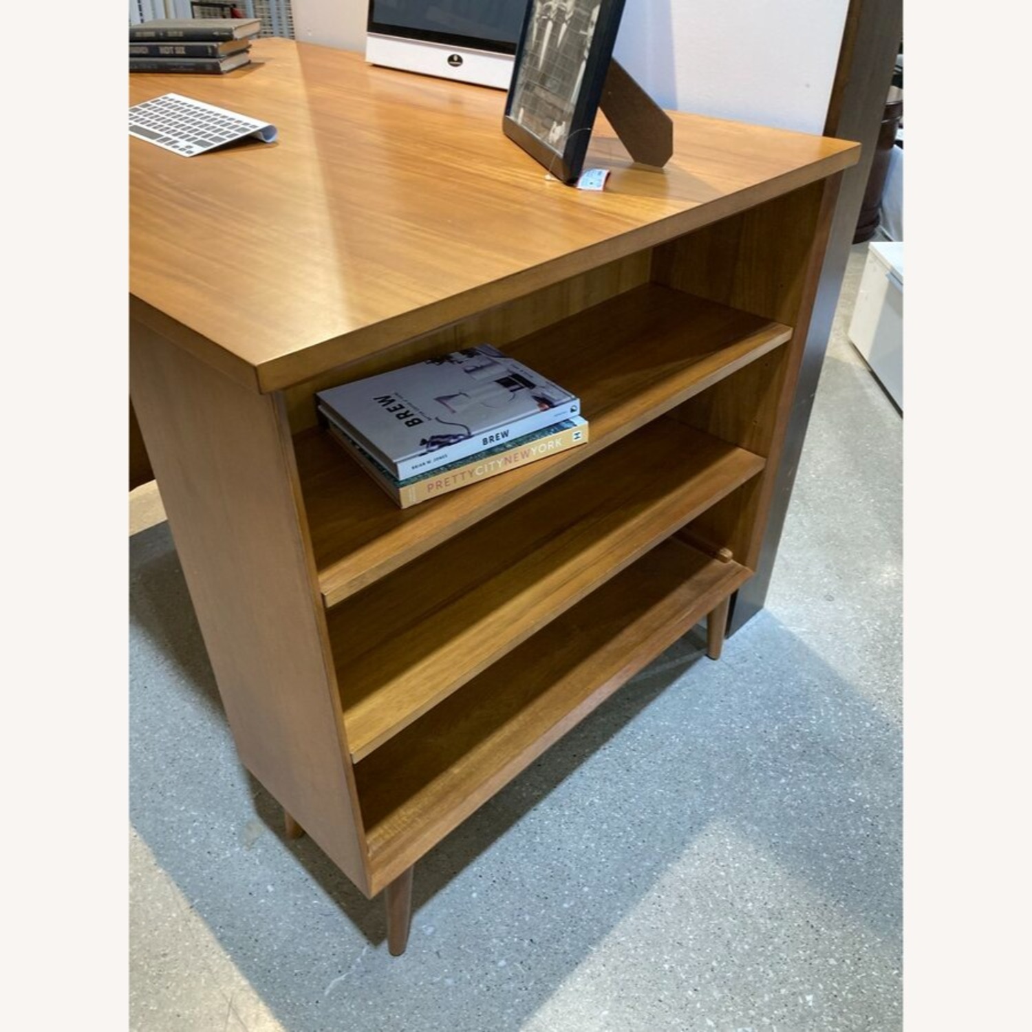 West Elm Tall Mid-Century 1-Drawer Desk - image-4