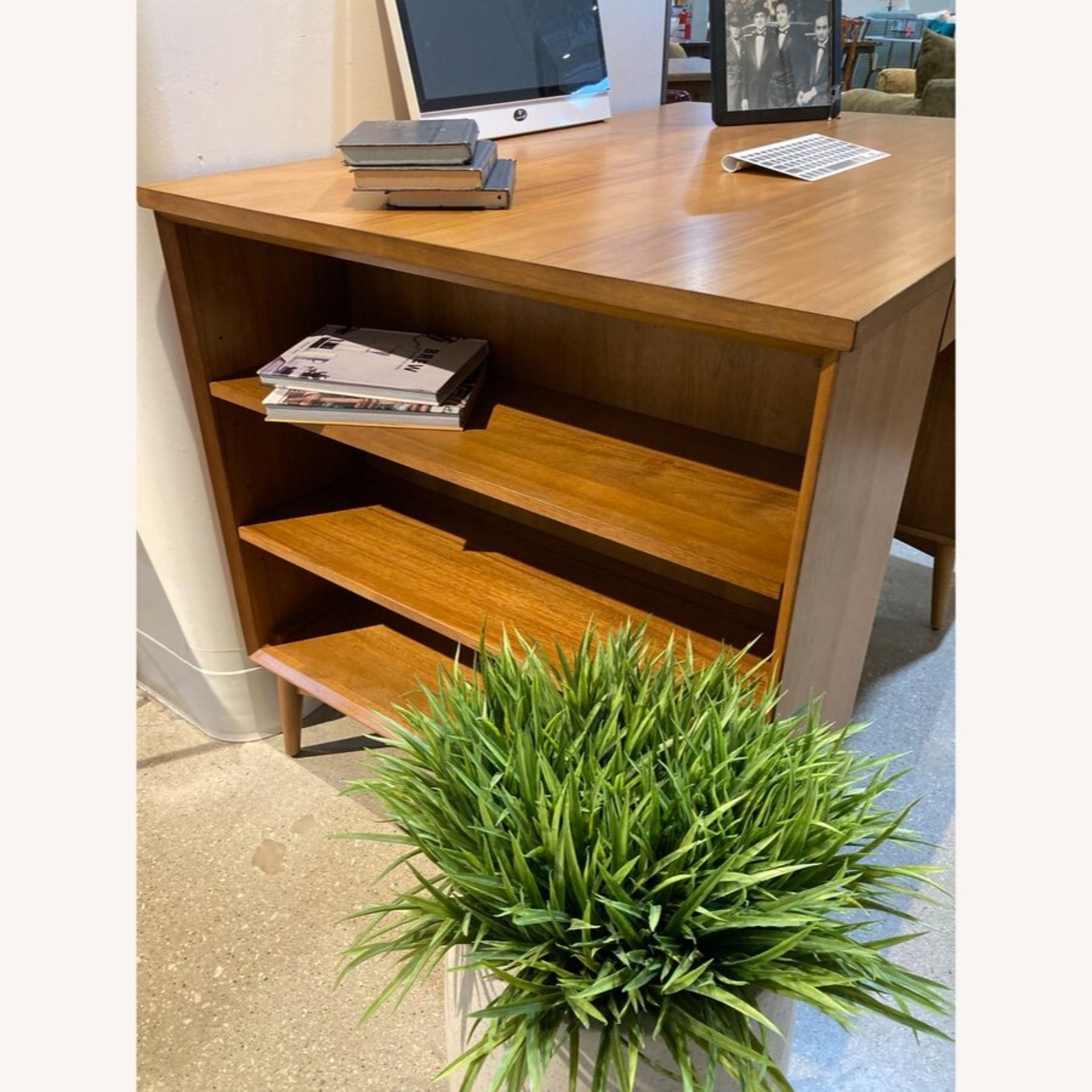 West Elm Tall Mid-Century 1-Drawer Desk - image-3