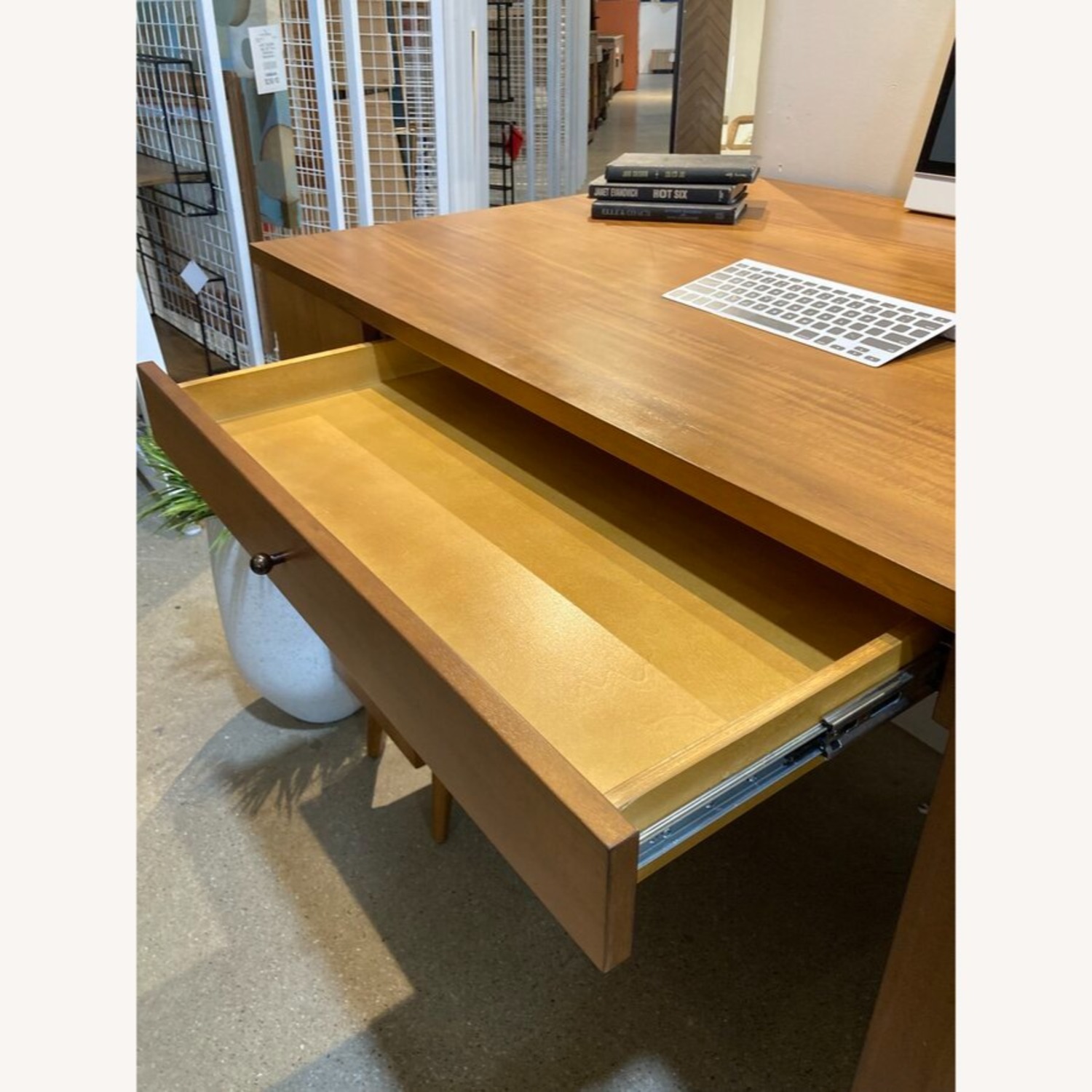 West Elm Tall Mid-Century 1-Drawer Desk - image-5