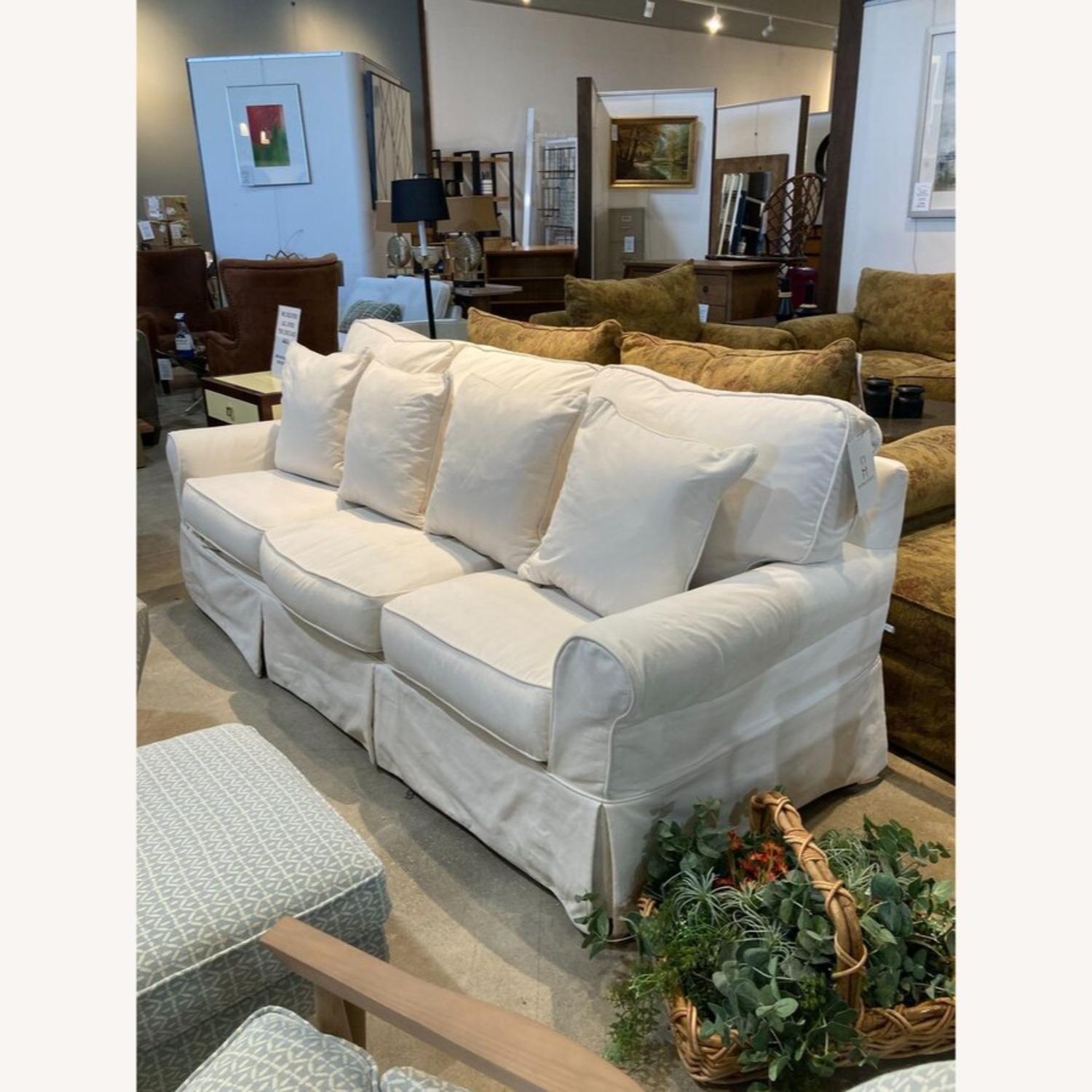 Baldwin Down Filled Upholstered Slipcover Sofa - image-2