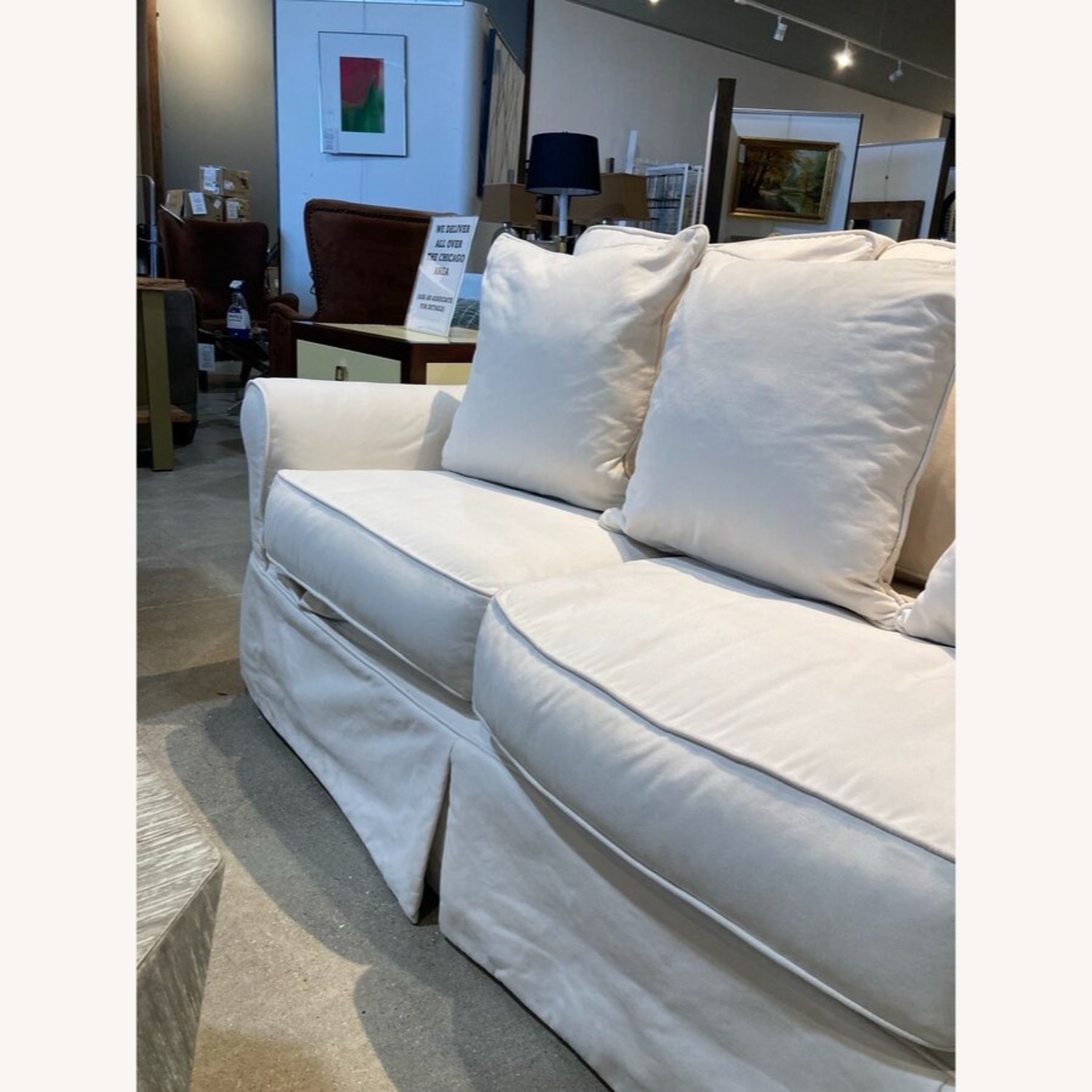 Baldwin Down Filled Upholstered Slipcover Sofa - image-3