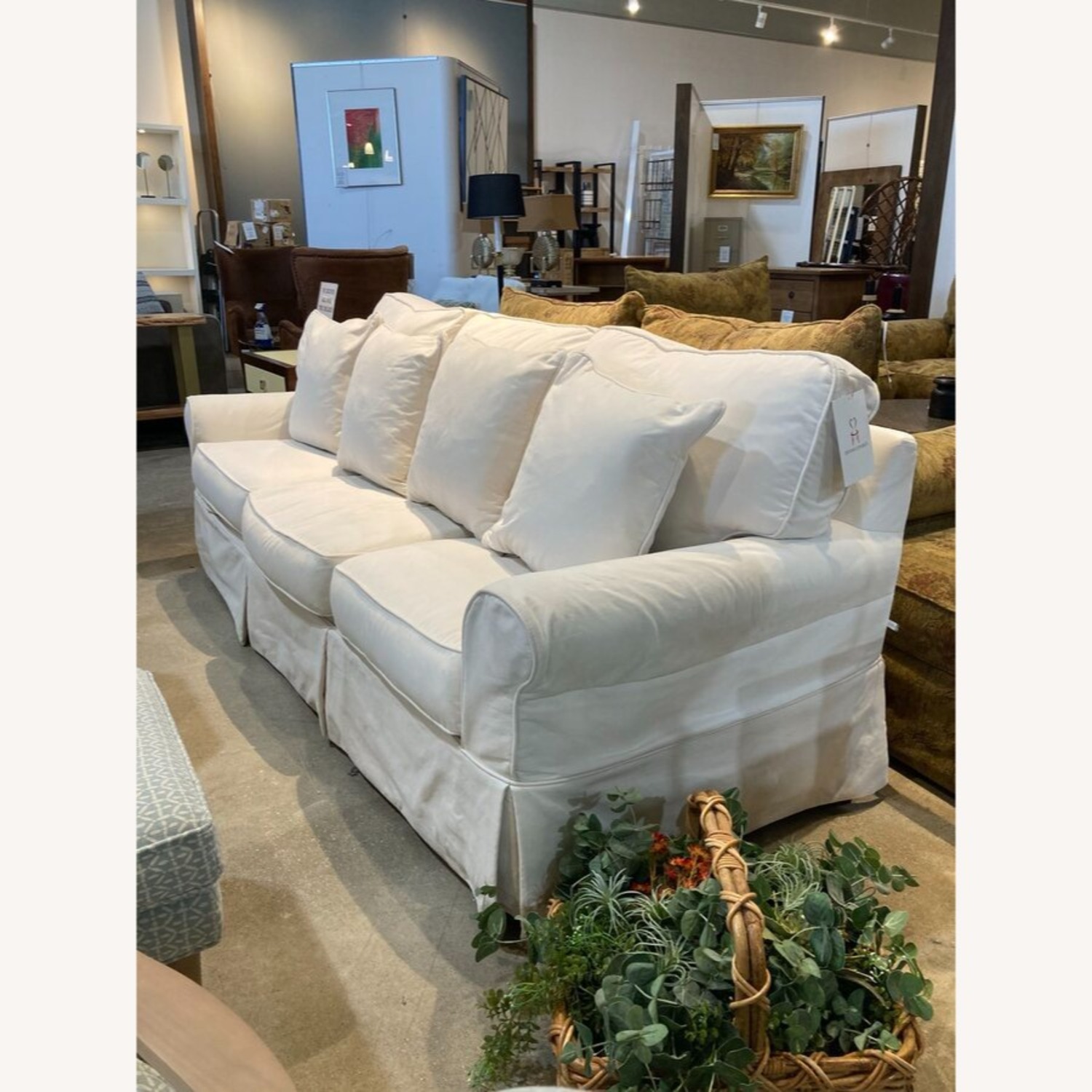 Baldwin Down Filled Upholstered Slipcover Sofa - image-1