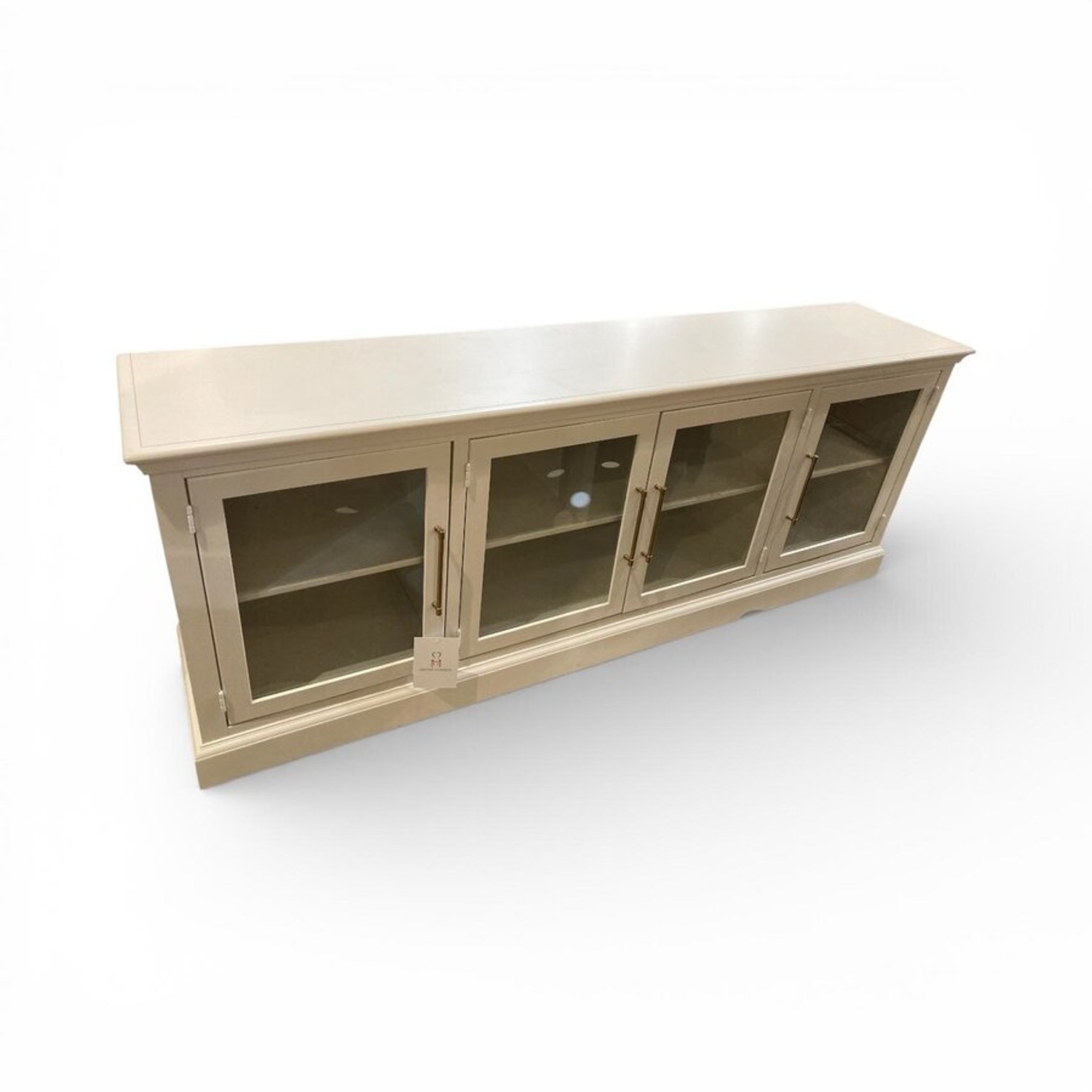 Painted Four Door Media Console White - image-0