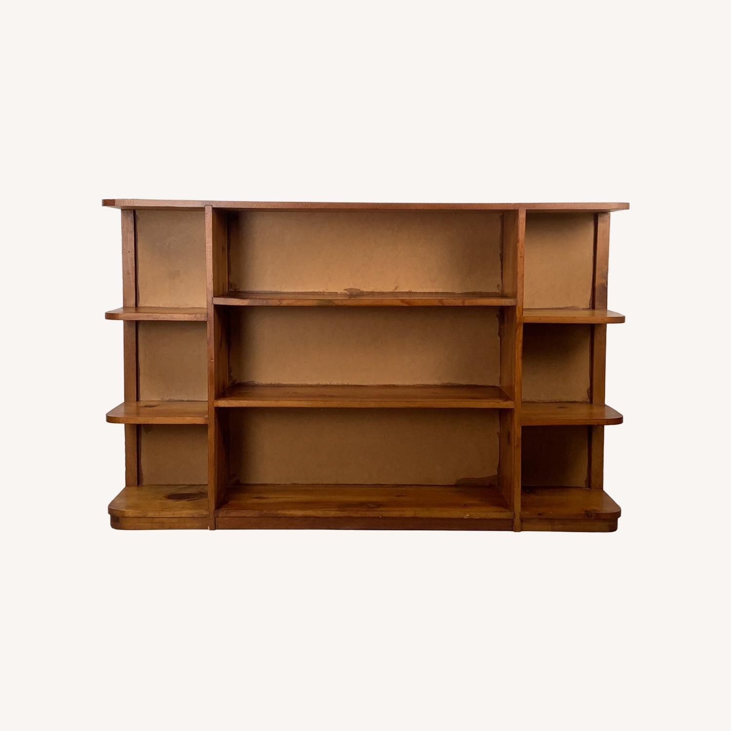 Rustic Vintage Pine Bookcase - image-0