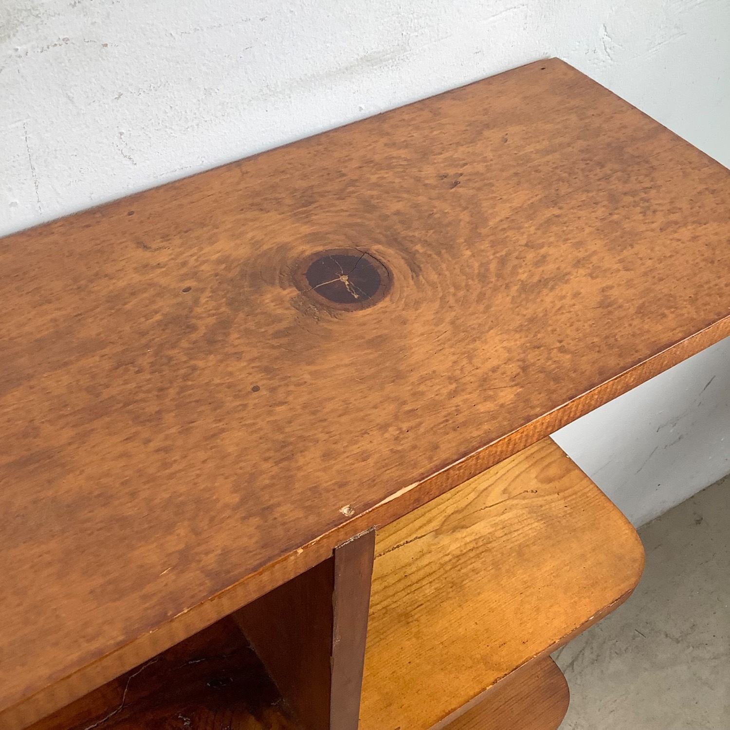 Rustic Vintage Pine Bookcase - image-11