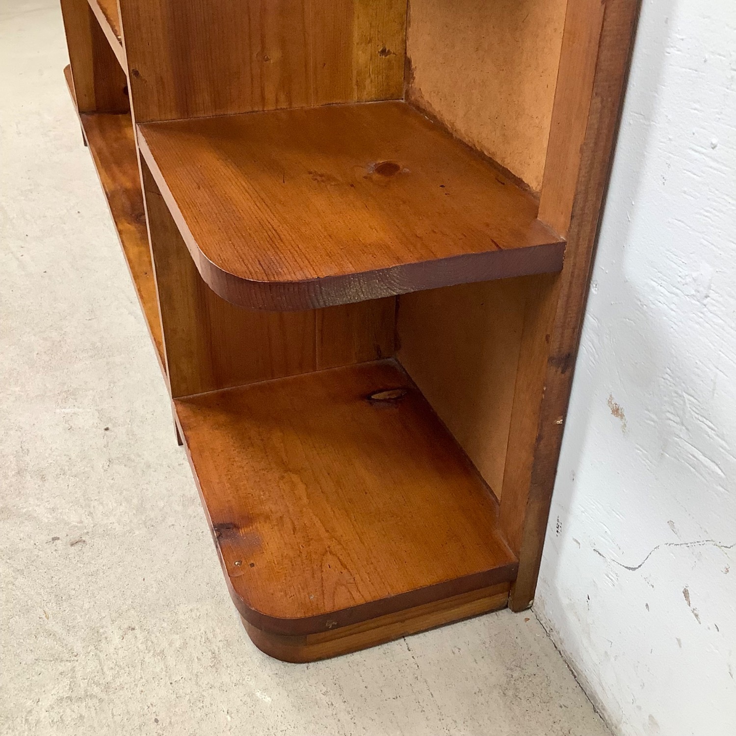 Rustic Vintage Pine Bookcase - image-7