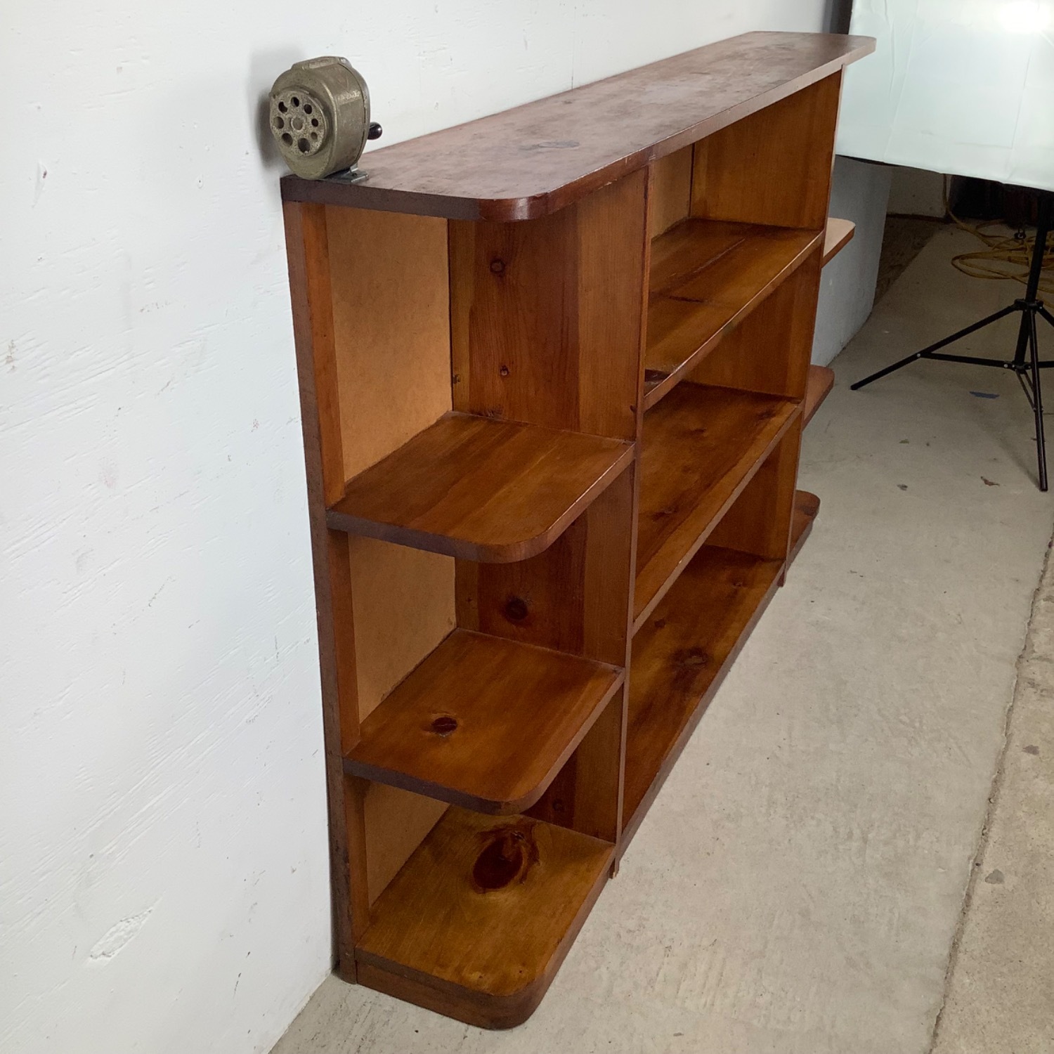 Rustic Vintage Pine Bookcase - image-3