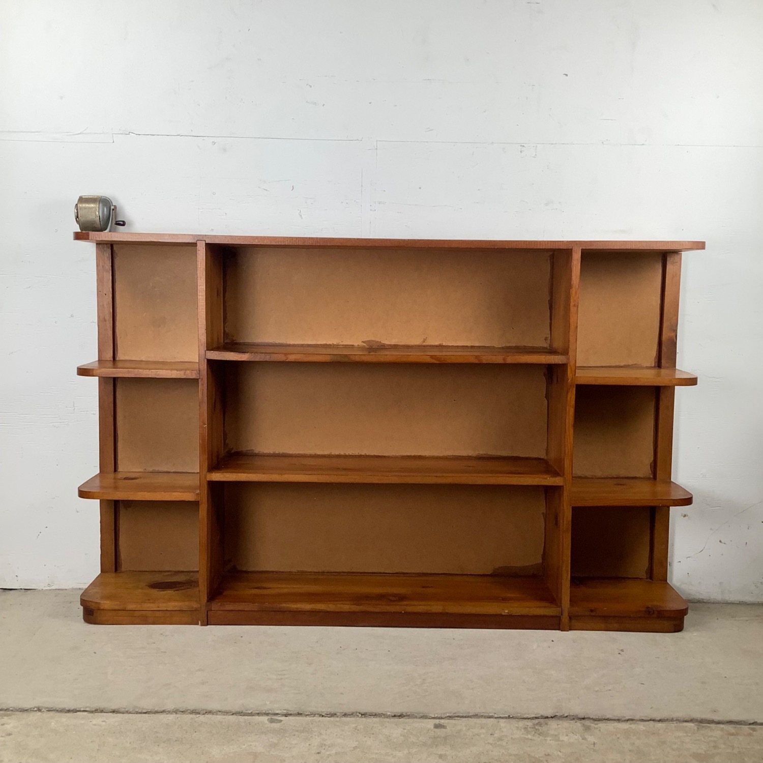 Rustic Vintage Pine Bookcase - image-15