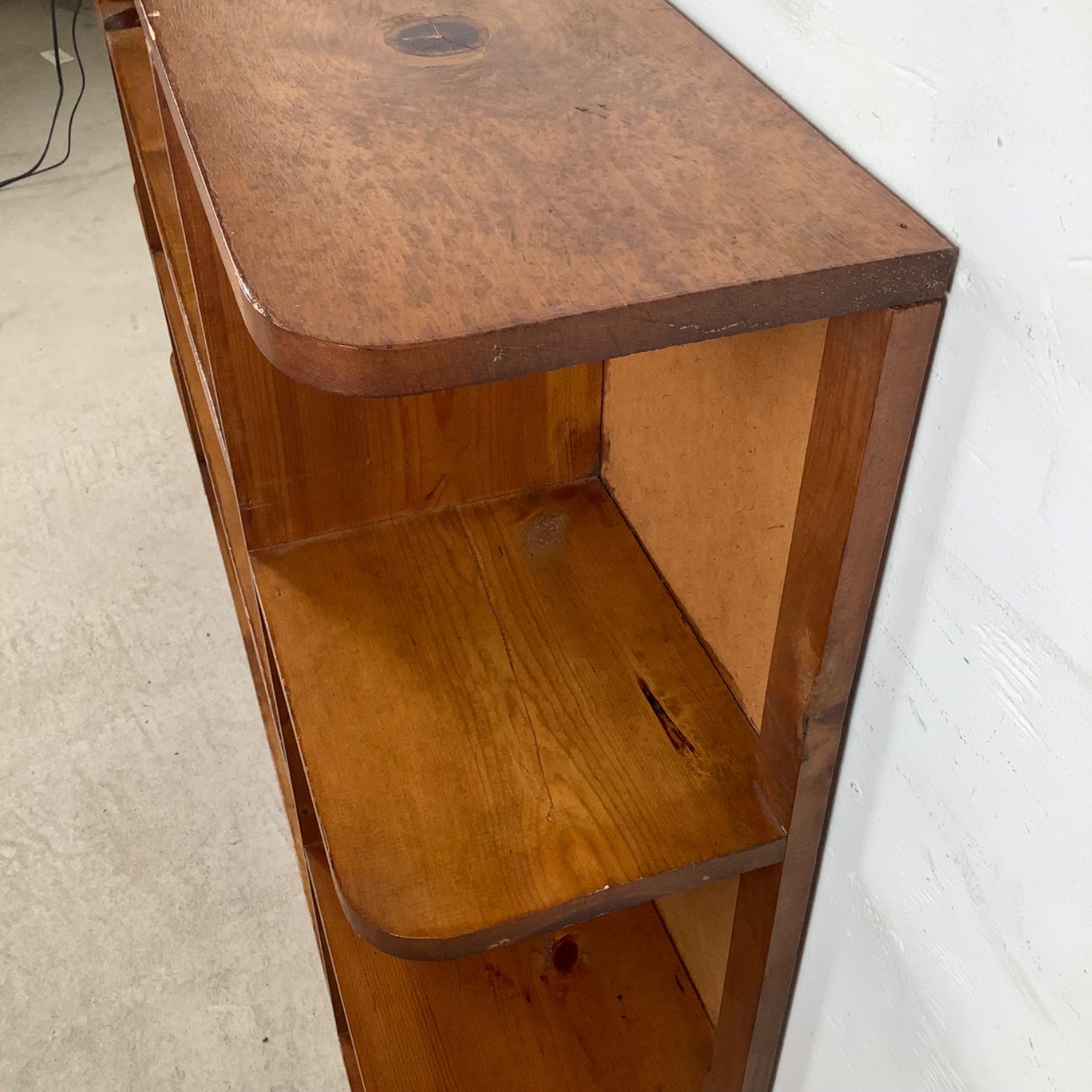 Rustic Vintage Pine Bookcase - image-6