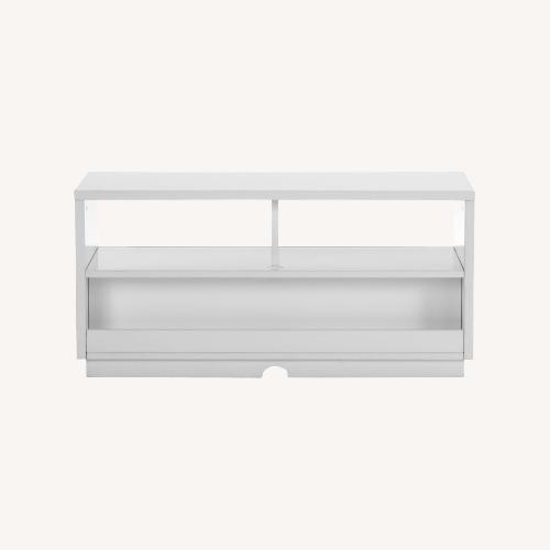 Used CB2 White Wood Media Storage for sale on AptDeco