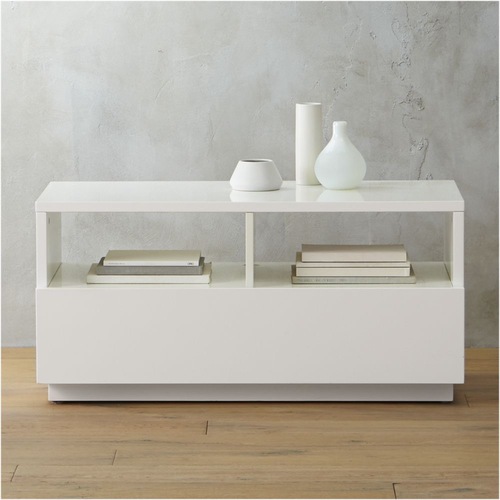 Used CB2 White Wood Media Storage for sale on AptDeco