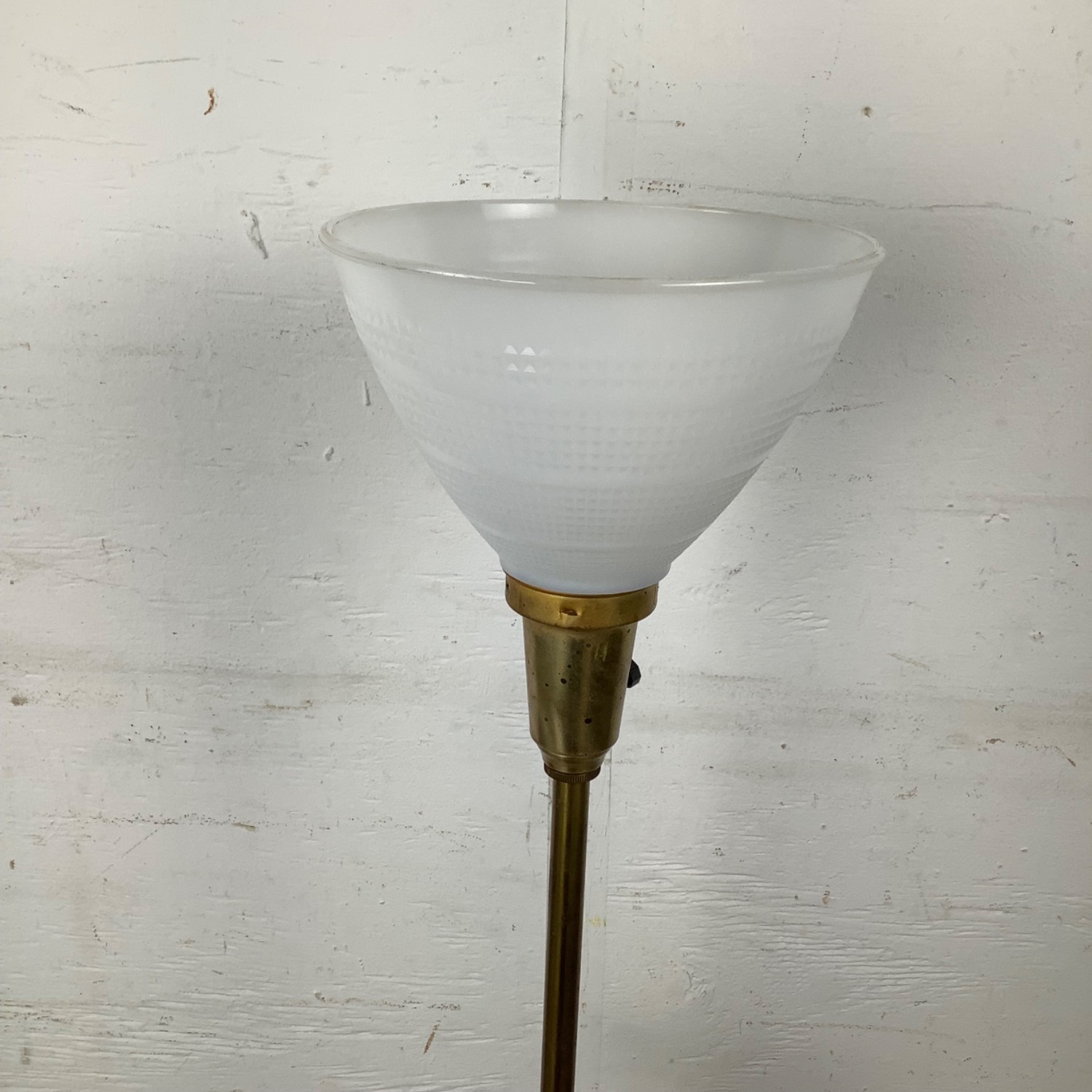 Mid Century Modern Walnut & Brass Table Lamp - image-10