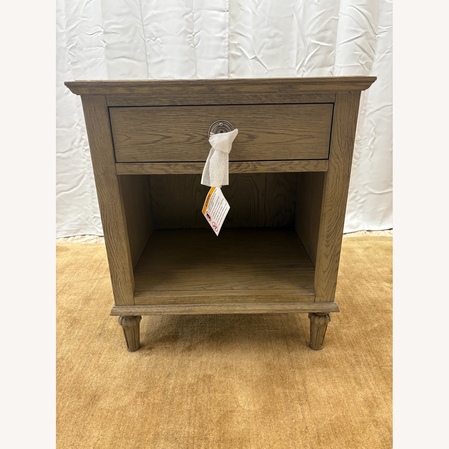 Restoration Hardware Maison Open Nightstand – 24” Antiqued Grey Oak - image-16