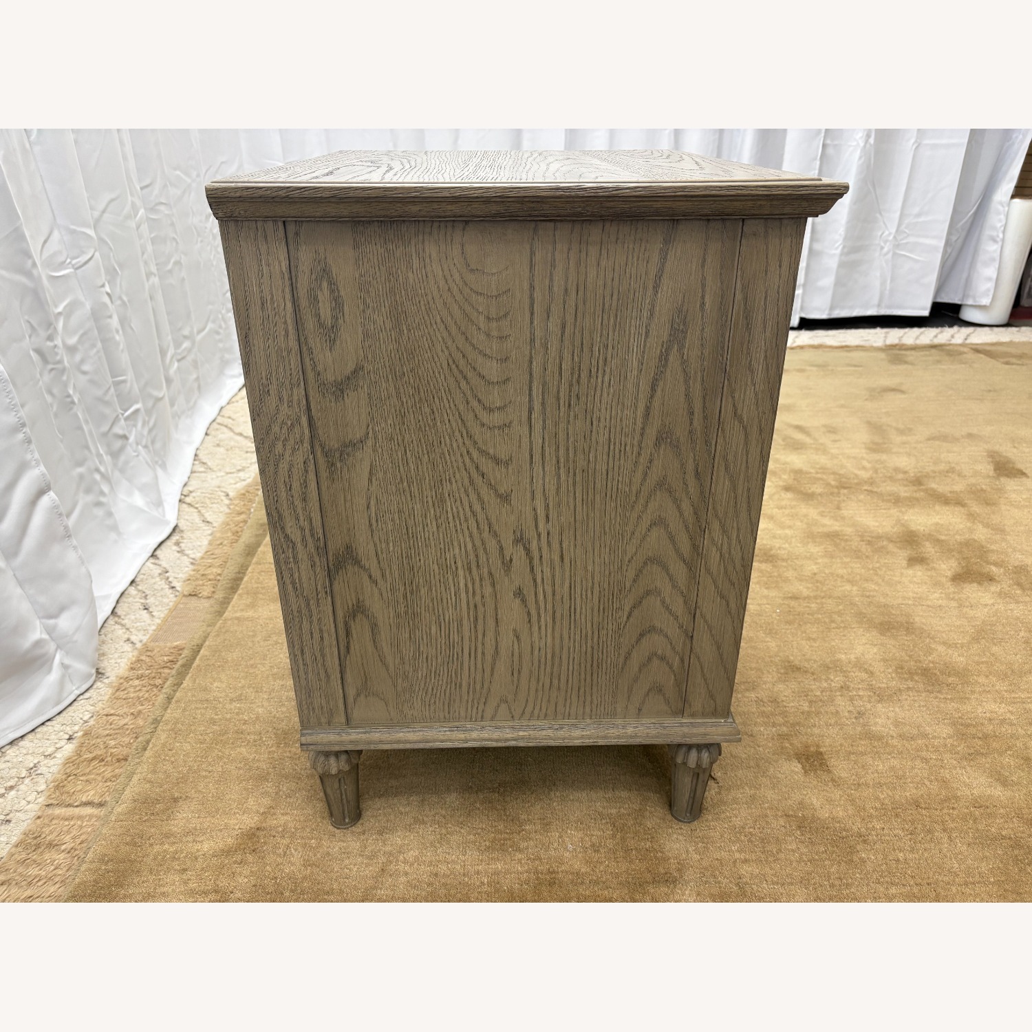 Restoration Hardware Maison Open Nightstand – 24” Antiqued Grey Oak - image-17