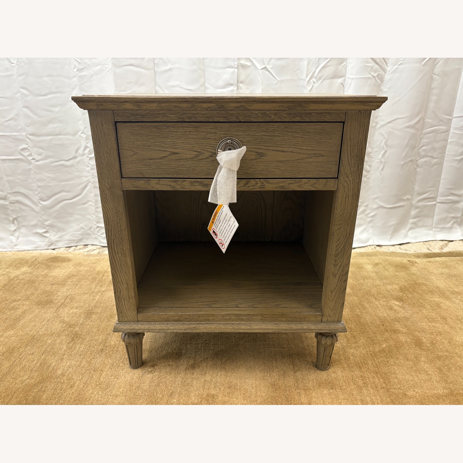Restoration Hardware Maison Open Nightstand – 24” Antiqued Grey Oak - image-15