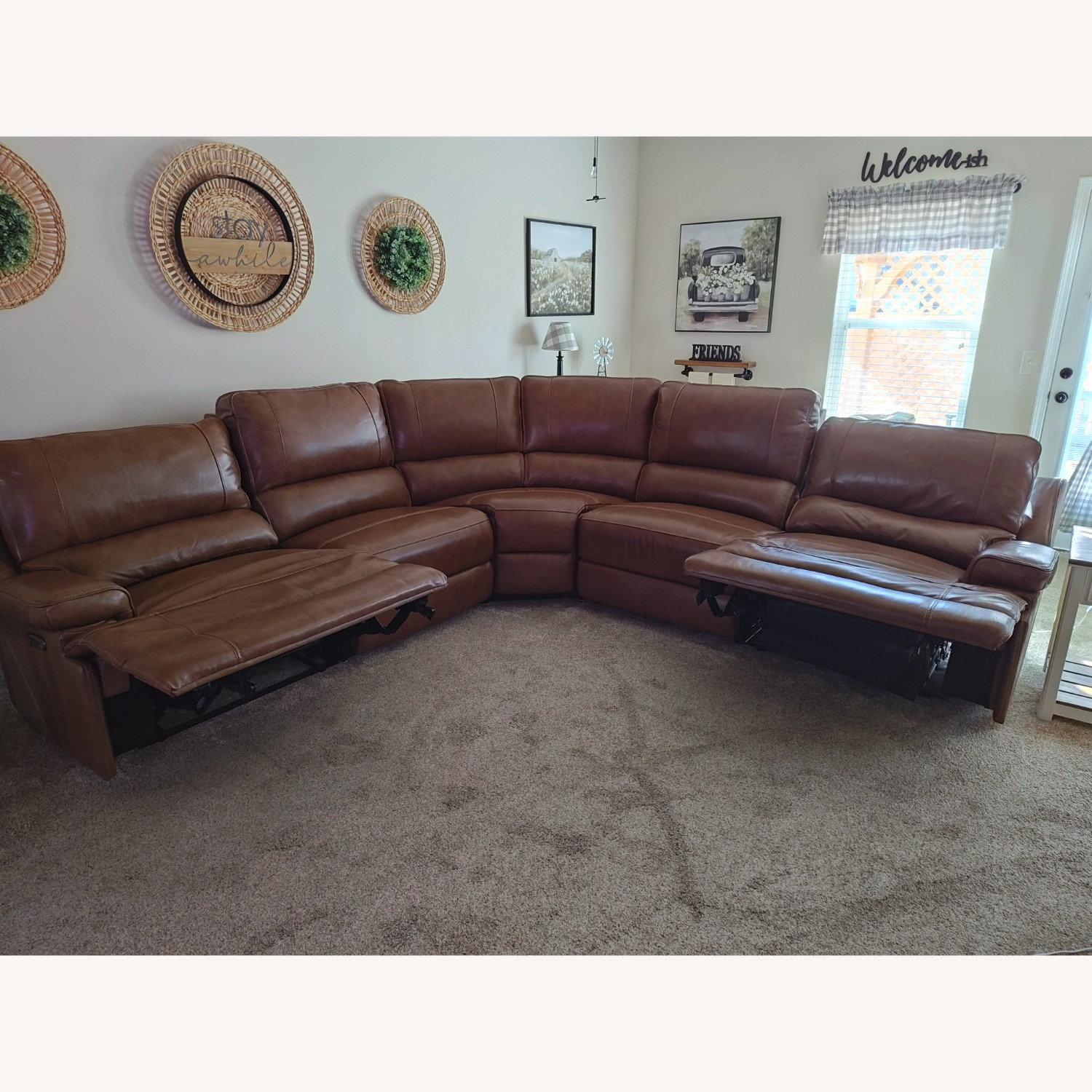 Bassett Parsons Leather 3+ Seater Sofa - image-2