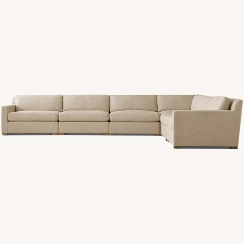 Used Restoration Hardware Belgian Linen Track Sofa for sale on AptDeco