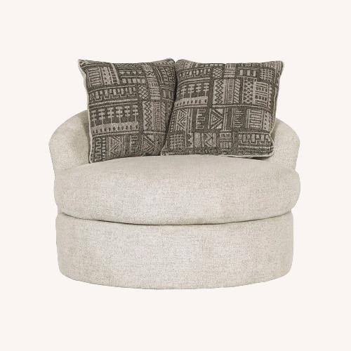 Used Turner Furniture Light Gray Fabric Accent Chair for sale on AptDeco