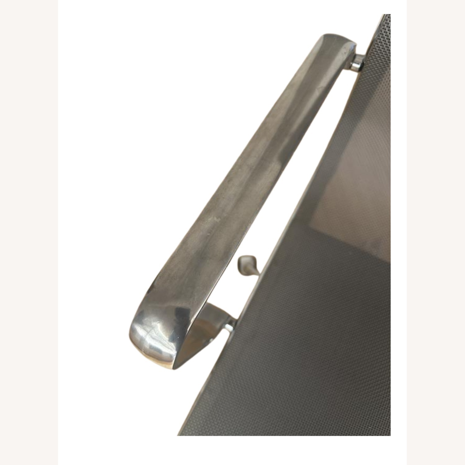 Light Gray Metal Office Chairs - image-3