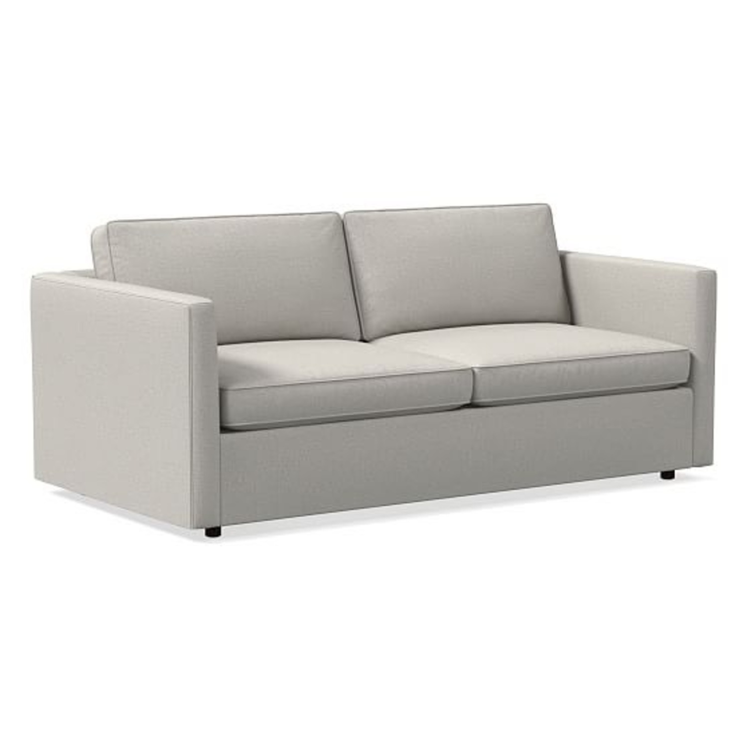 West Elm Harris Light Gray Fabric 2 Seater Sofa - image-0