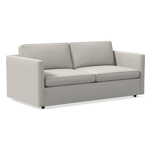 Used West Elm Harris Light Gray Fabric 2 Seater Sofa for sale on AptDeco