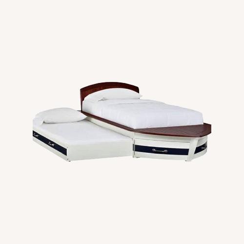 Used Pottery Barn Kids White Wood Twin Bed for sale on AptDeco