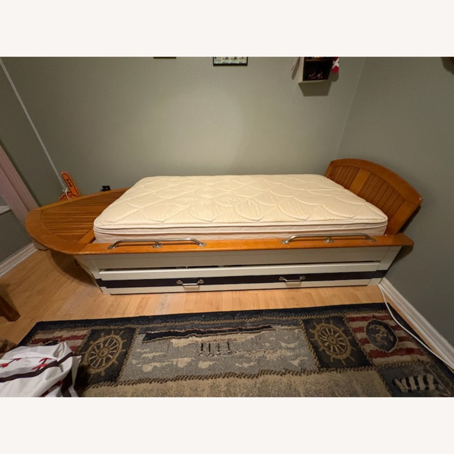 Pottery Barn Kids White Wood Twin Bed - image-3