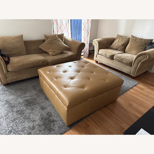 Used Bassett Ottoman  for sale on AptDeco