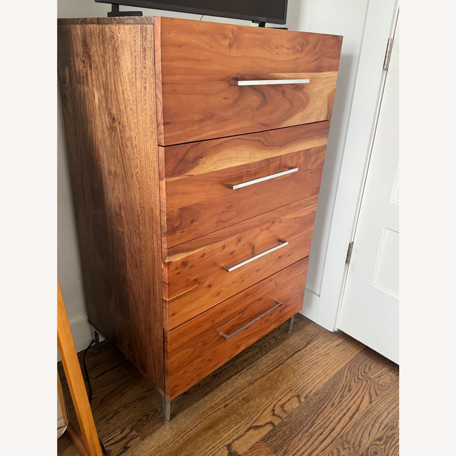 CB2 Link Tall Chest Acacia Dresser - image-2
