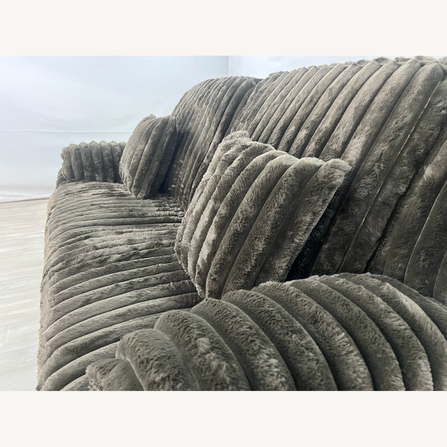 Mercer41 Rabbit Fur Power Reclining Sofa - image-4