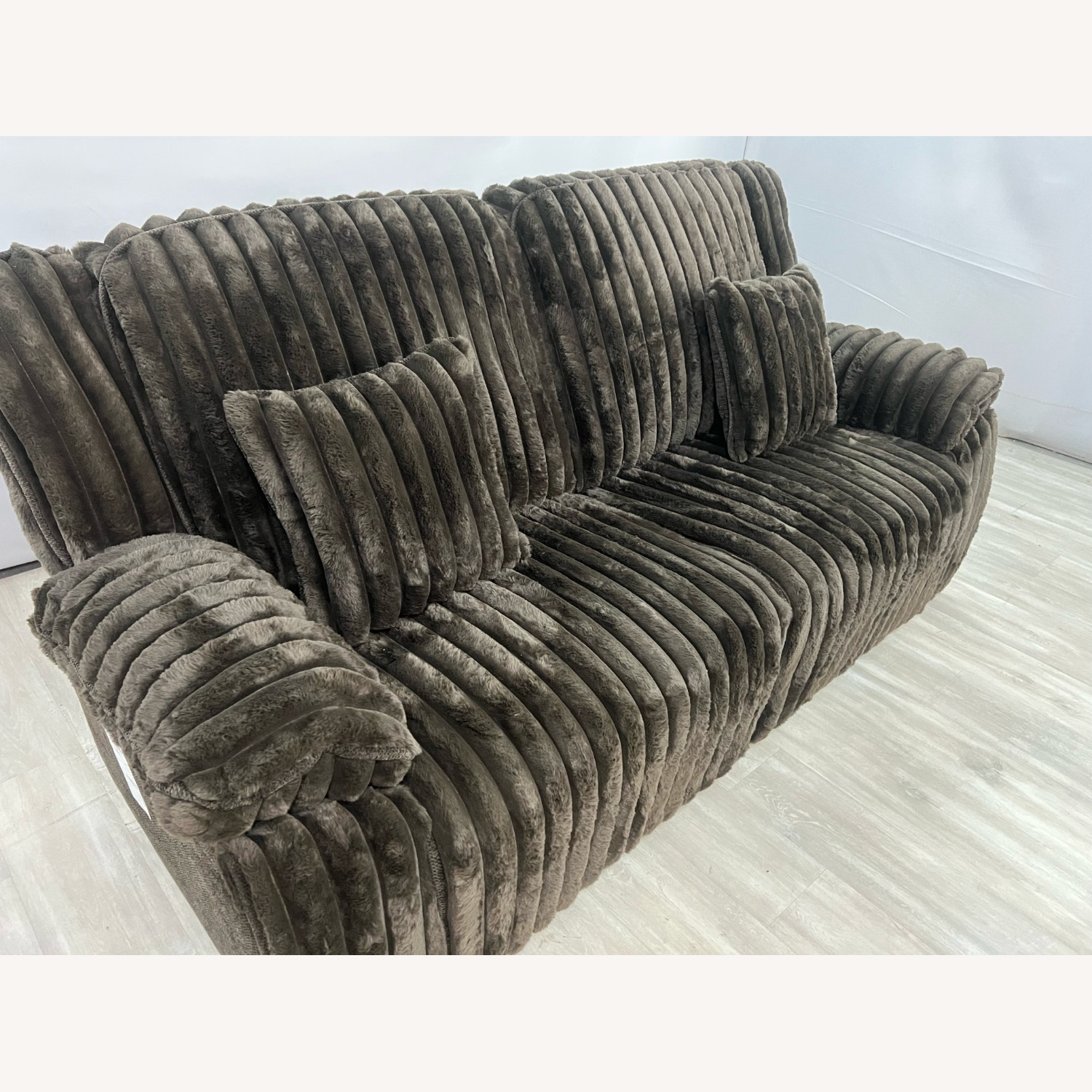 Mercer41 Rabbit Fur Power Reclining Sofa - image-3