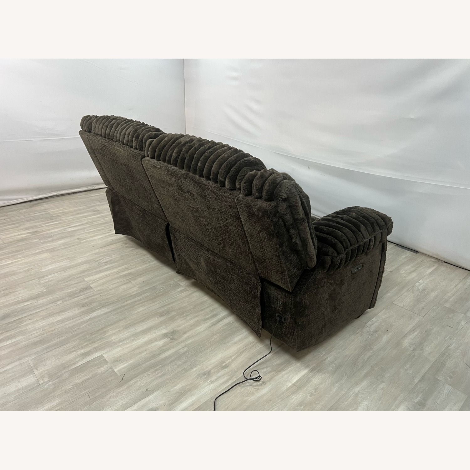 Mercer41 Rabbit Fur Power Reclining Sofa - image-8