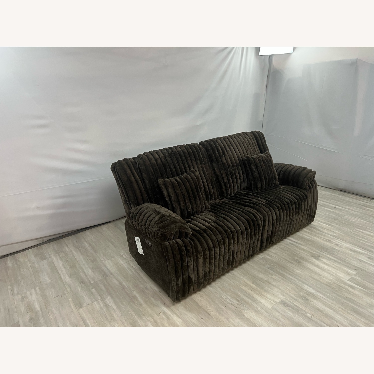 Mercer41 Rabbit Fur Power Reclining Sofa - image-2