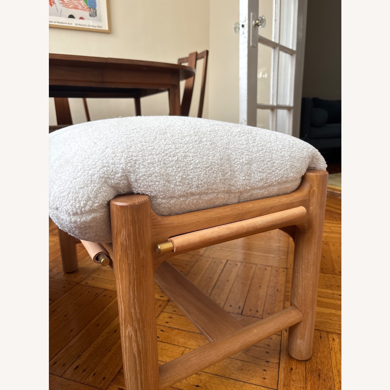 White Fabric Armchair - image-2