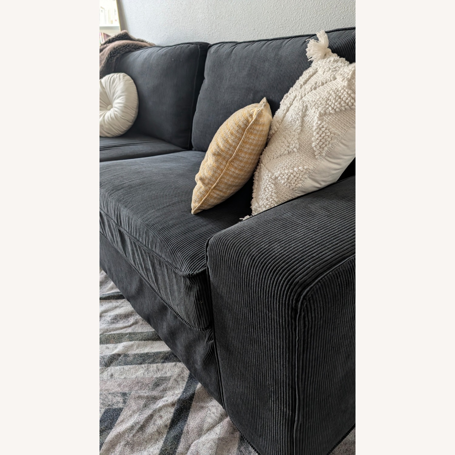 IKEA Black XL 3+ Seater Sofa - image-2