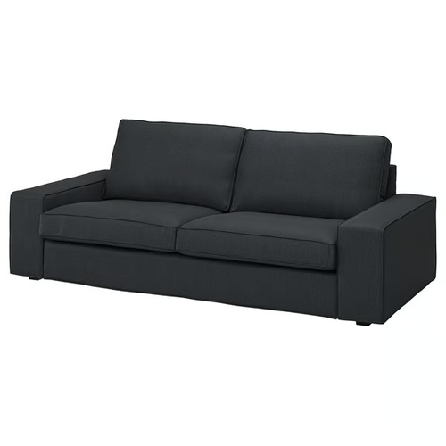 Used IKEA Black XL 3+ Seater Sofa for sale on AptDeco