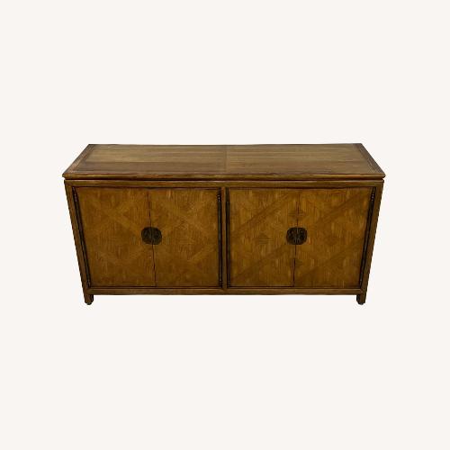 Used DiamondParque Pecan Hollywood Regency Credenza for sale on AptDeco