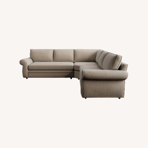 Used Pottery Barn Pierce Dark Gray 3+ Piece Sectional for sale on AptDeco