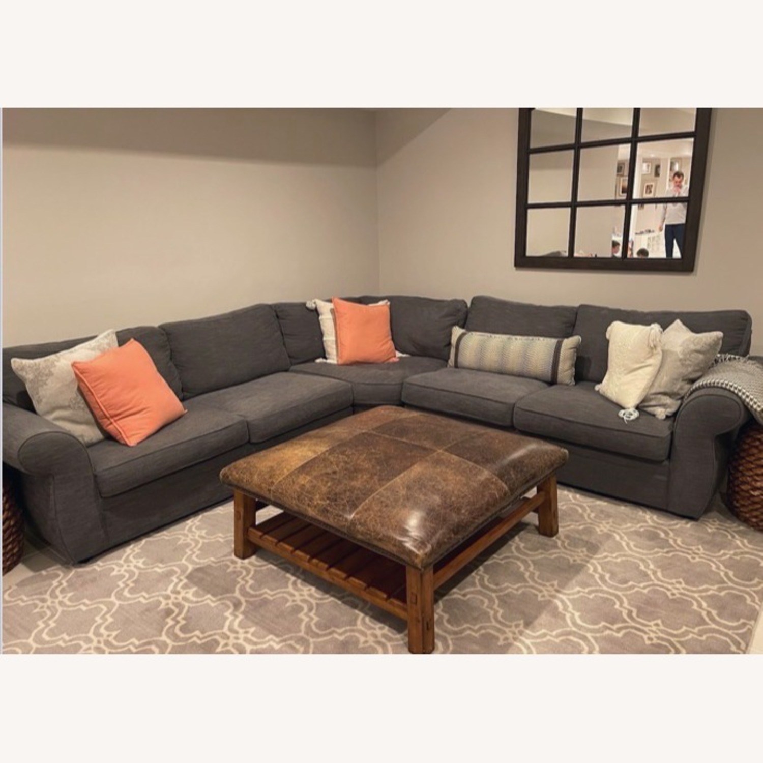 Pottery Barn Pierce Dark Gray 3+ Piece Sectional - image-2