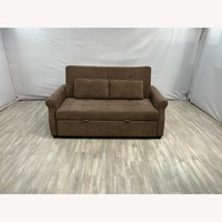 Serta Sabrina Queen Rolled Arm Tufted Back Sleeper Sofa