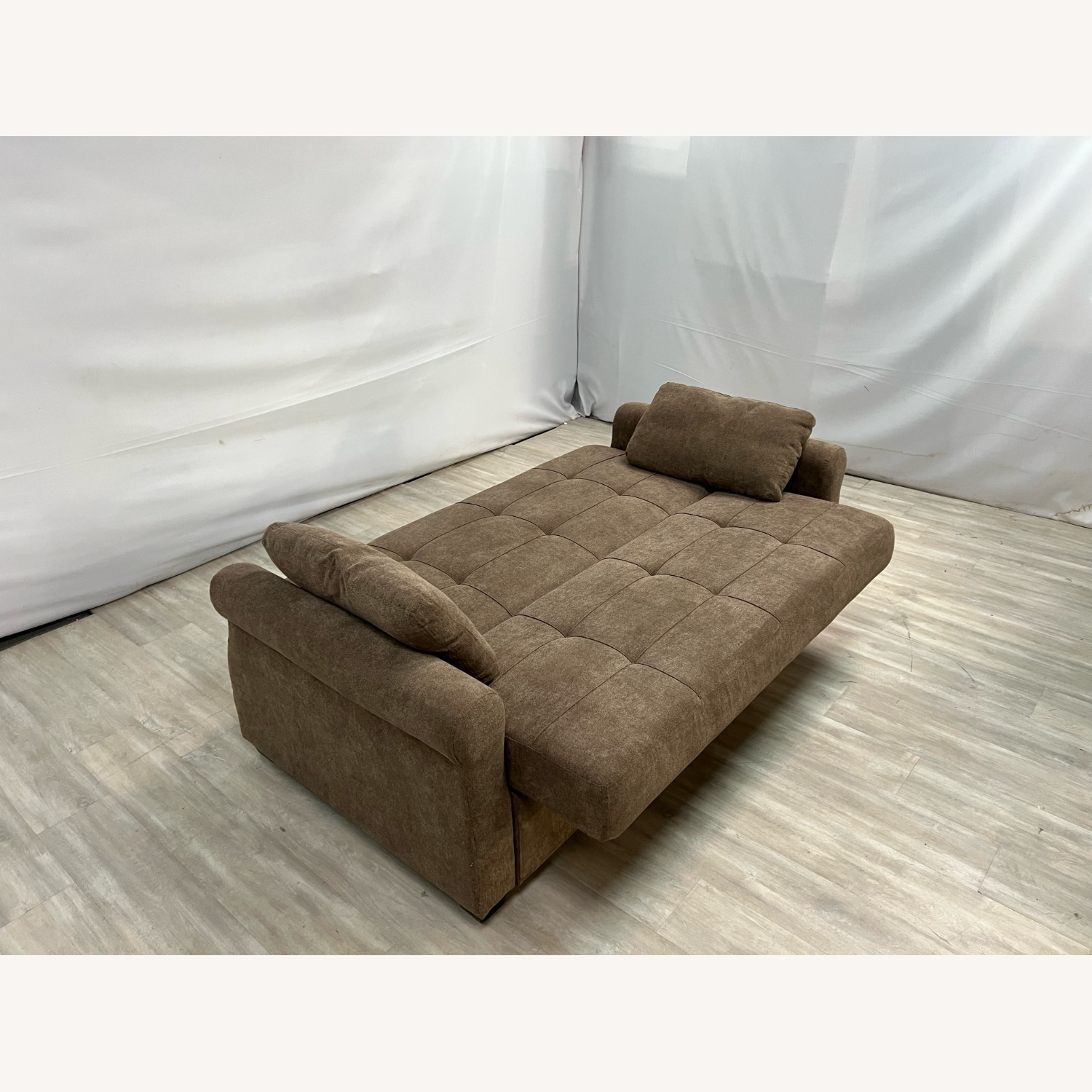Serta Sabrina Queen Rolled Arm Tufted Back Sleeper Sofa - image-14