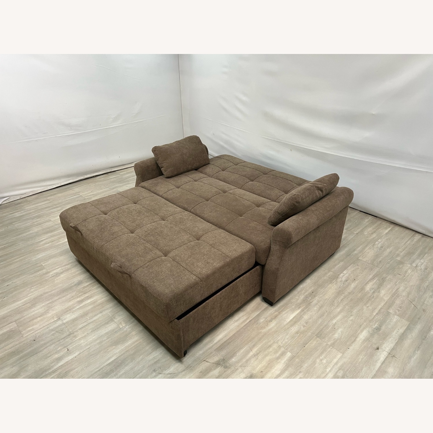 Serta Sabrina Queen Rolled Arm Tufted Back Sleeper Sofa - image-4
