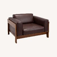 Knoll Bastiano Dark Brown Leather Armchair