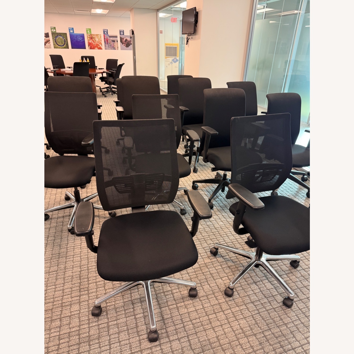 Black Office Chairs - image-3