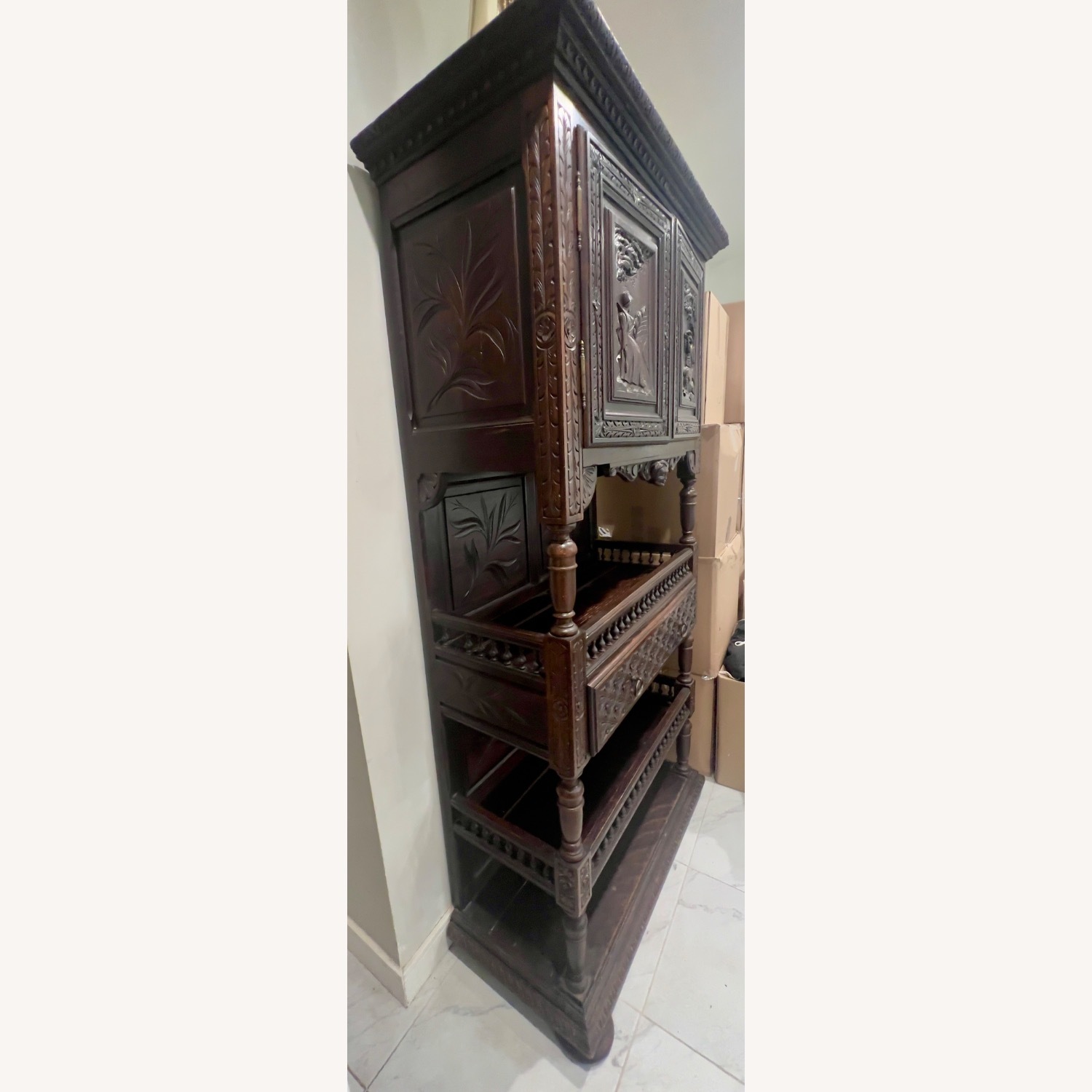 Natural Wood Armoire - image-3
