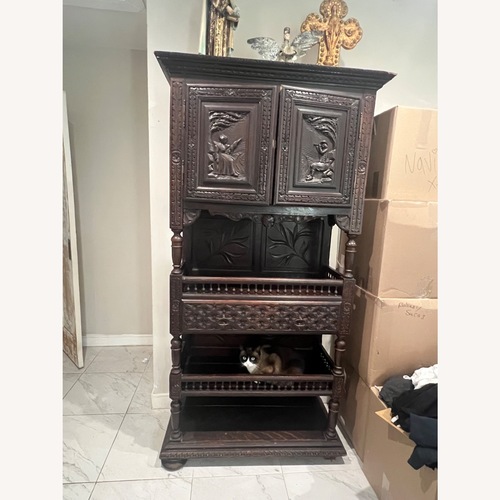 Used Natural Wood Armoire for sale on AptDeco
