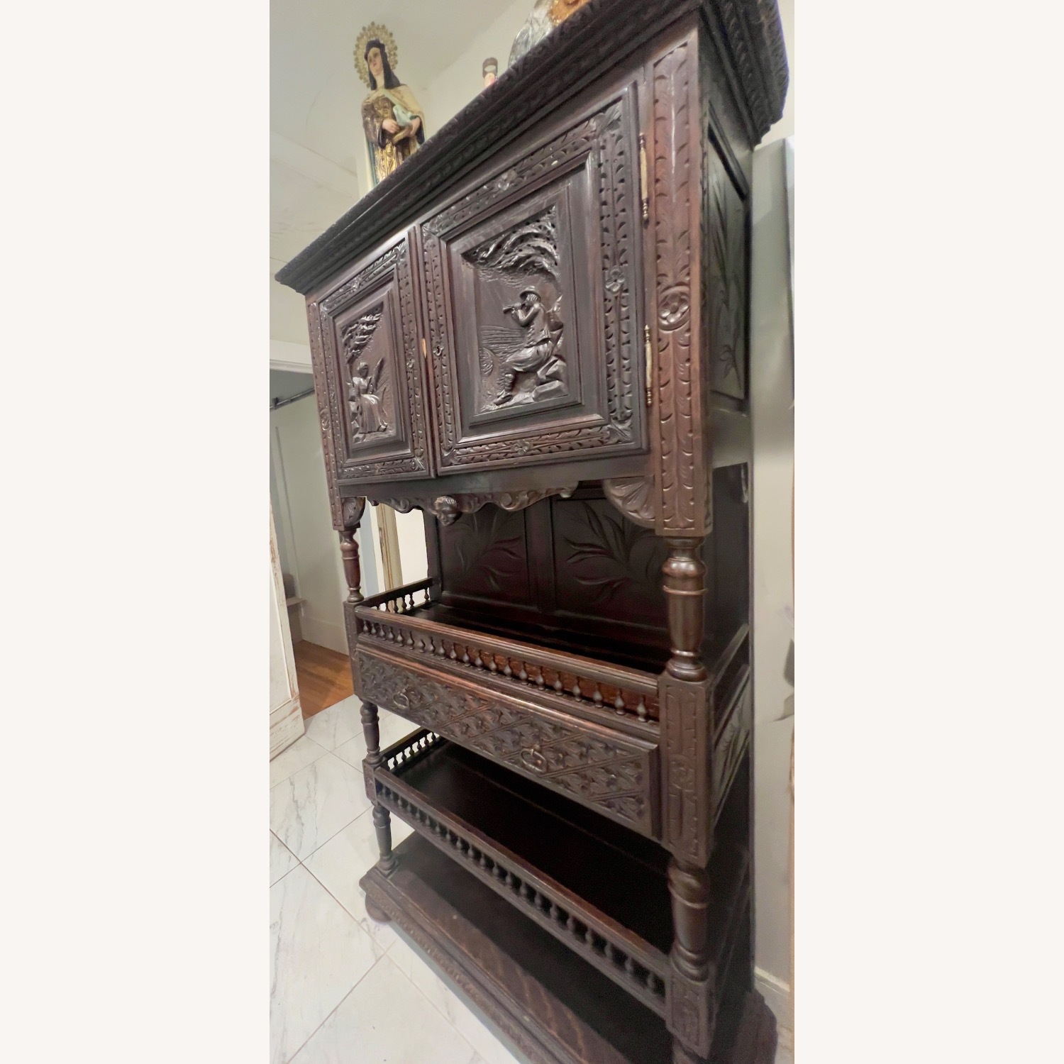 Natural Wood Armoire - image-2