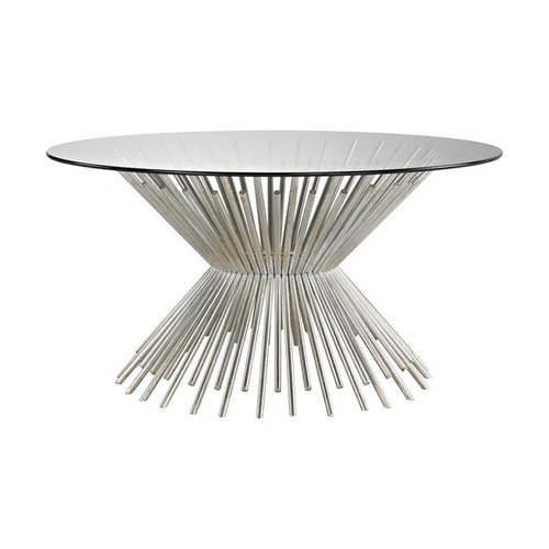 Used Modern Metal and Glass Coffee Table for sale on AptDeco