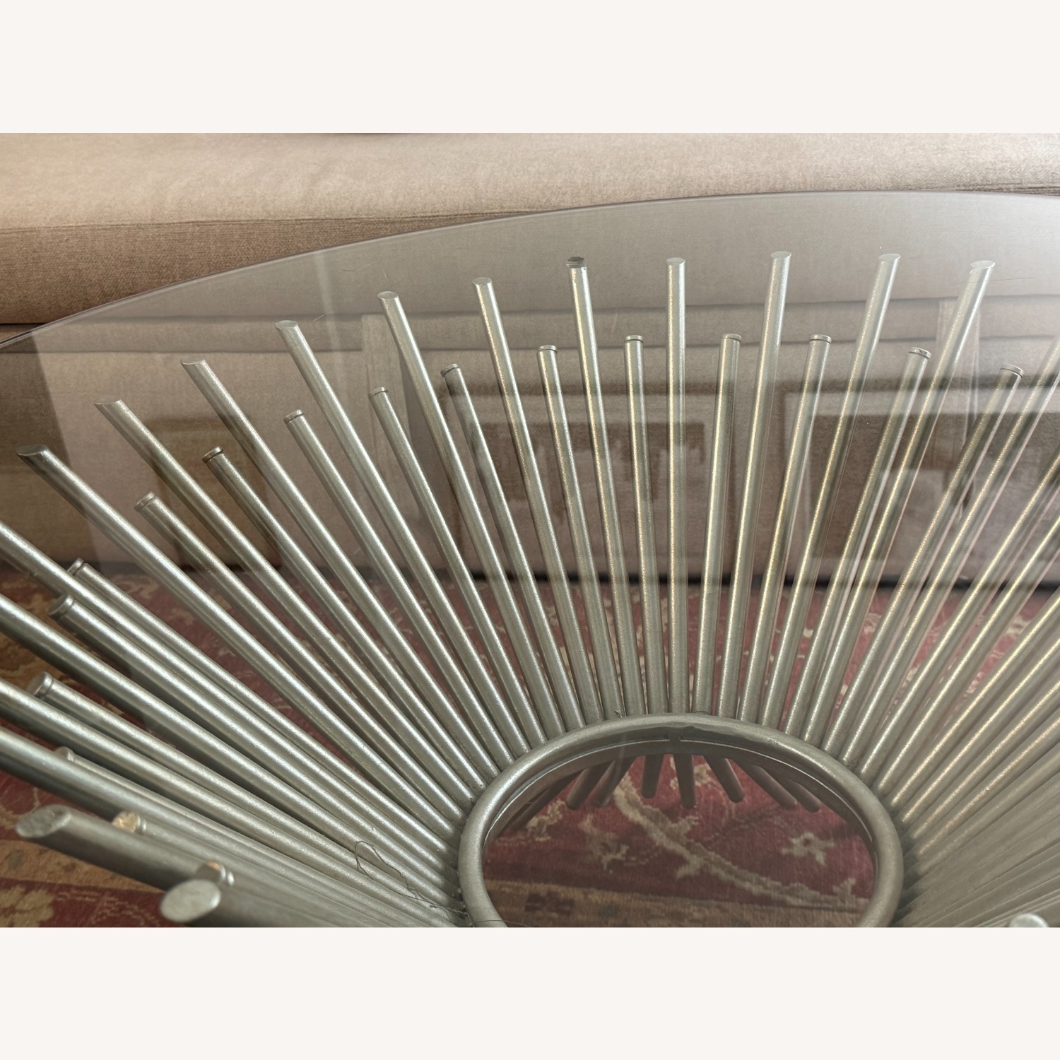 Modern Metal and Glass Coffee Table - image-4